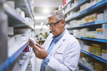 man reading instructions